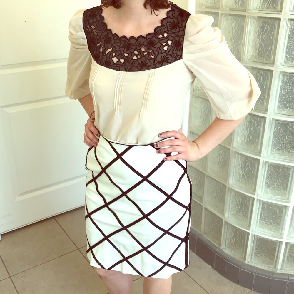 WHBM Geometric Skirt
